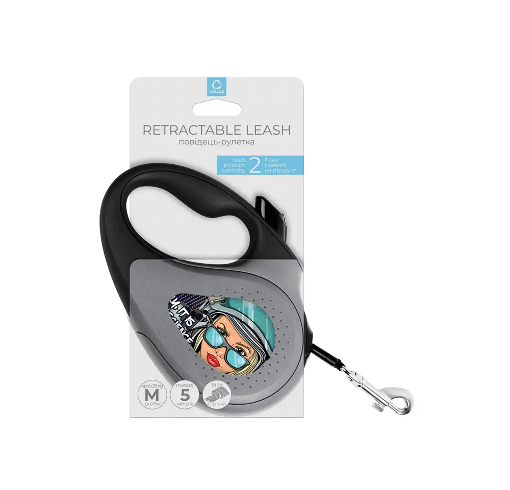 WAUDOG Retractable Large Leash With Unique Rocket Science 2.0 Design