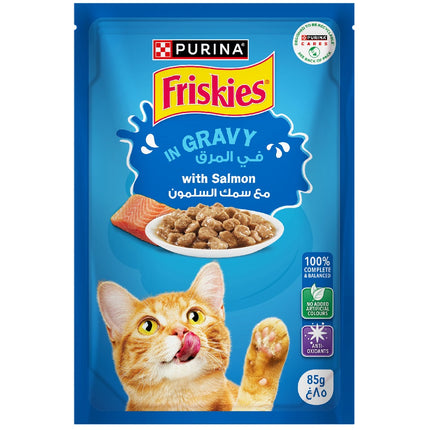 Purina Friskies Salmon In Gravy Pouch 85g