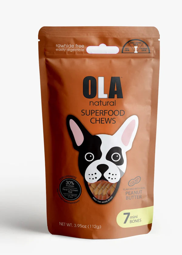 Ola Natural Chews Peanut Butter mini bone 7 pcs