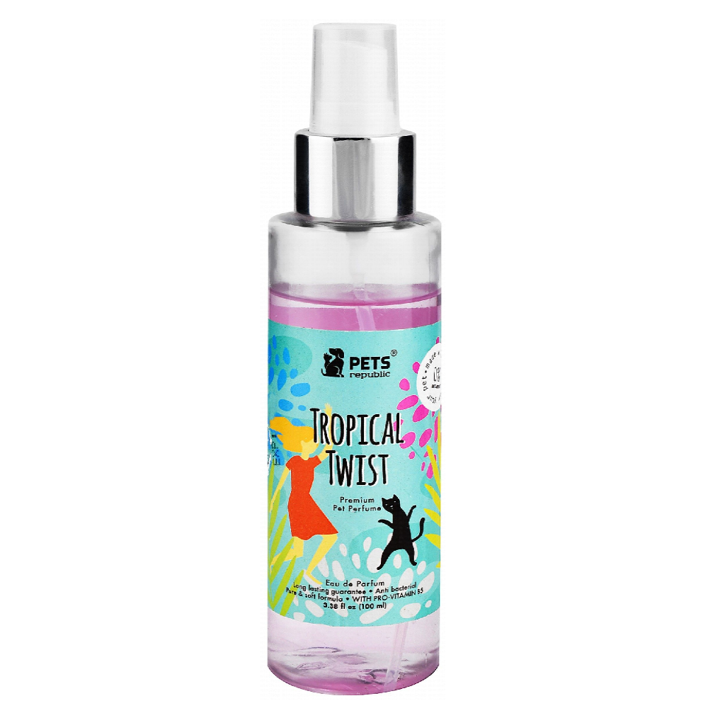 Pets Republic Antibacterial Pet Perfume Tropical Twist Scent - methanol free 100 ml