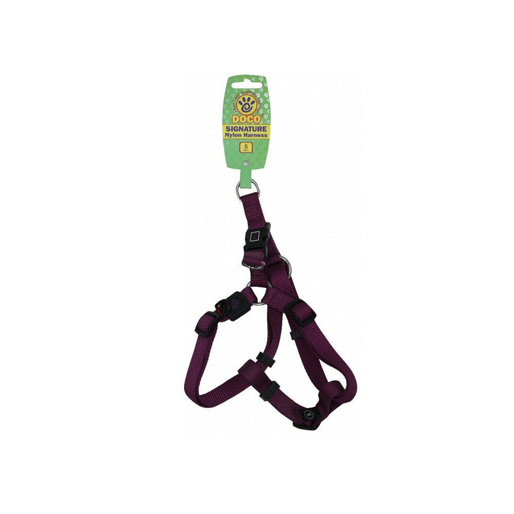 Doco Small Purple Nylon Dog Harness 45 to 63 in 1.5cm