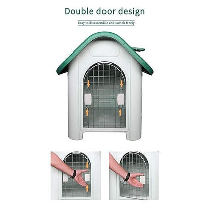 ملجأ بلاستيكي للحيوانات الأليفة من Jainsons للحيوانات الأليفة للكلاب والقطط Kennel Cottage