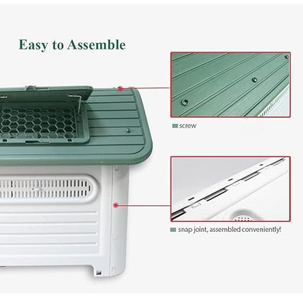 ملجأ بلاستيكي للحيوانات الأليفة من Jainsons للحيوانات الأليفة للكلاب والقطط Kennel Cottage