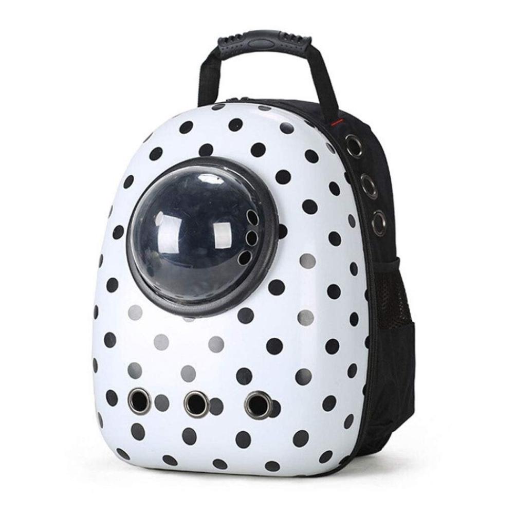 Yabe Pet Carrier Backpack With Window white with black