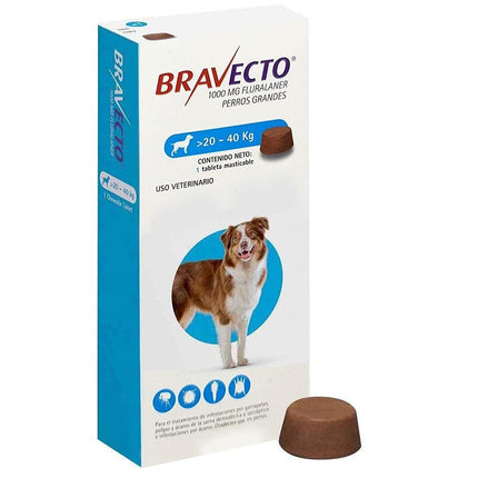 Bravecto Chewable Tablet  Fluralaner For Dogs 20-40 Kg