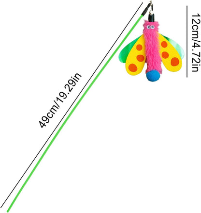 pet toy for Cat stick with sound and Dragonfly