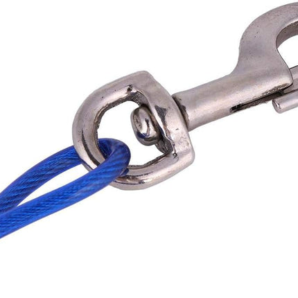 Fdit Dog Leash Rope Heavy Duty Chew-Proof Long Steel Wire Pet Safety Cable Rope 5mm 3m