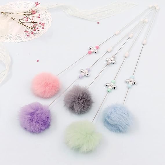 Candy Colored Small Hair Ball Cat Toy