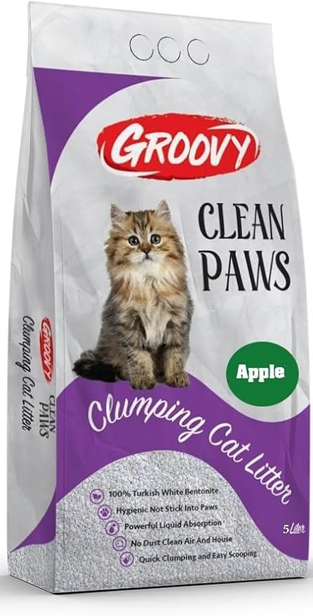 Groovy Clumping cat Litter with Apple 5 L
