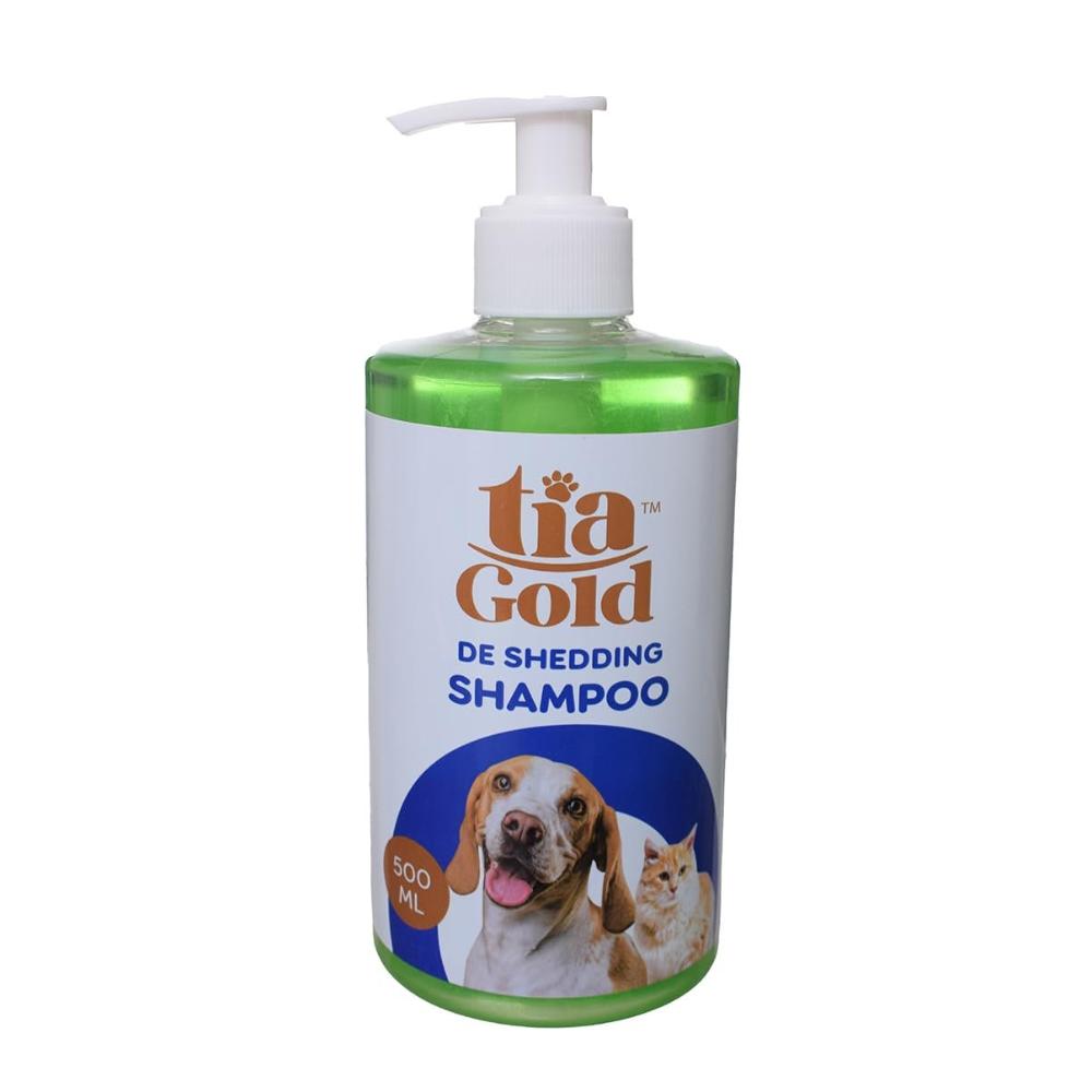 Tia Gold De Shedding Shampoo with apple for pets 500Ml