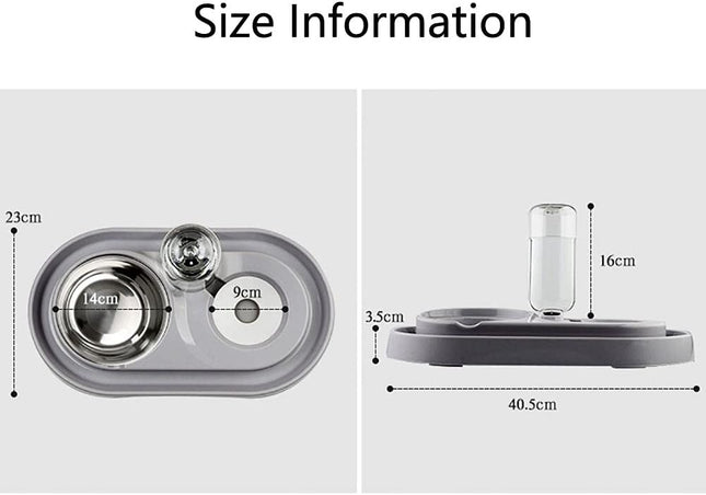 وحدة تغذية أوتوماتيكية للقطط والكلاب سعة 3.5 لتر