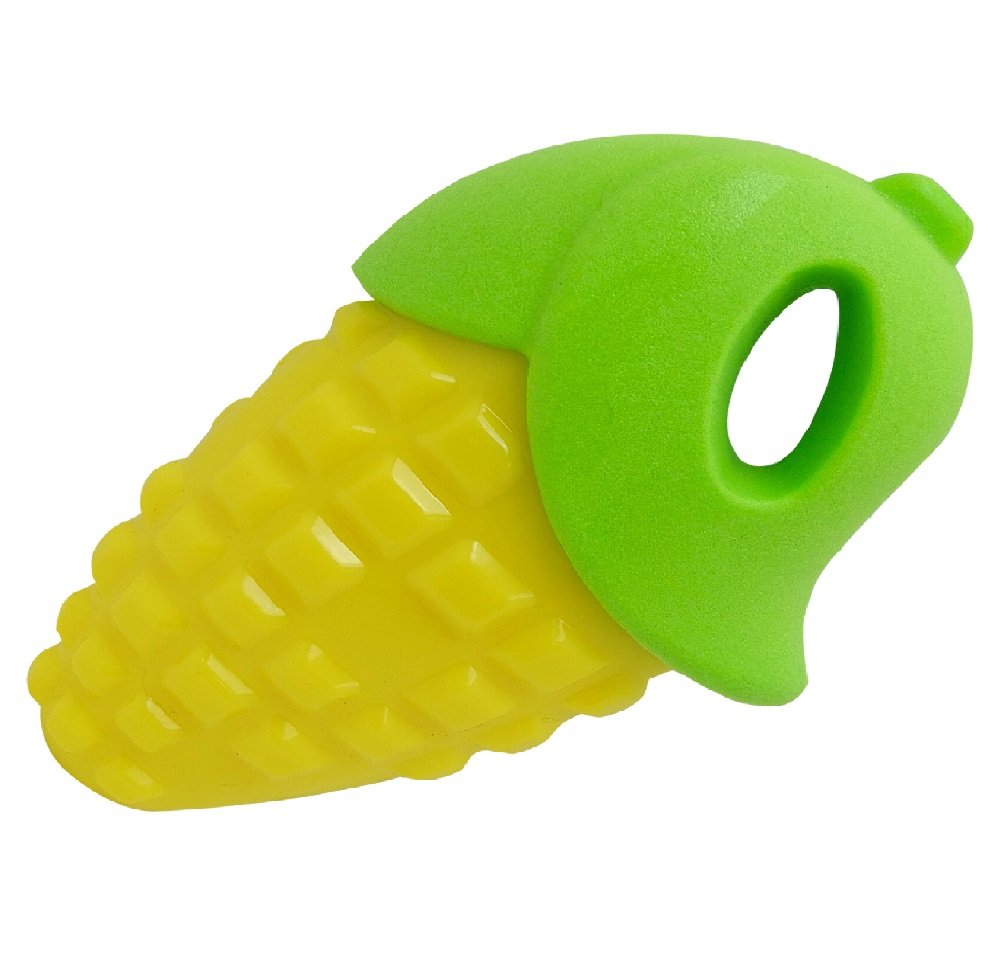 Senye Yellow and green popcorn Dog Toy