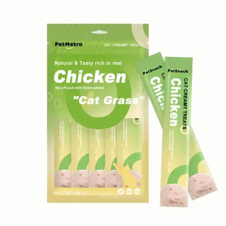 PetMetro Creamy Treat With Chicken for cat 5 in 15 gr