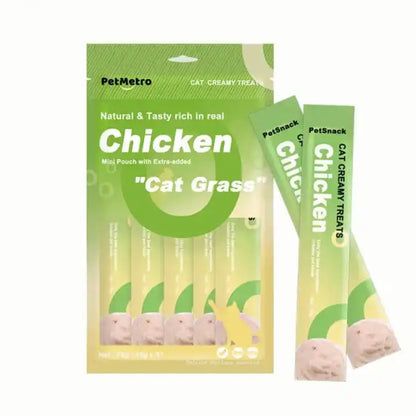 PetMetro Creamy Treat With Chicken for cat 5 in 15 gr
