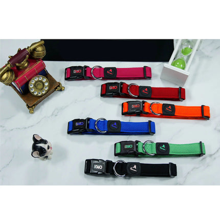 طوق كلب كبير من النايلون الأسود من دوكو مقاس 46 إلى 66 بوصة 2.5 سم