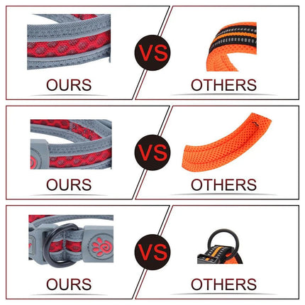 طوق كلب كبير من النايلون الأسود من دوكو مقاس 46 إلى 66 بوصة 2.5 سم