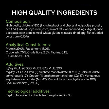 Purina Pro Plan Healthy Dry Food with Chicken for Dogs Up to 2 Years 12 kg