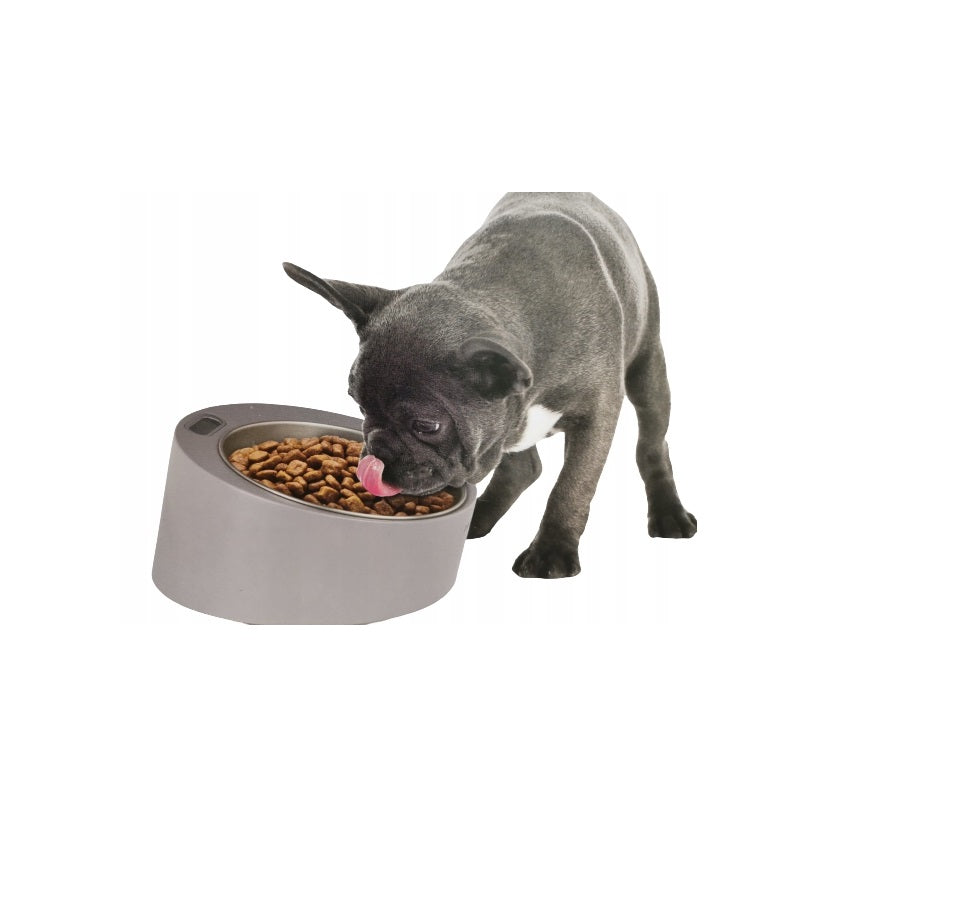 Zoofari Pet Feeding Bowl With Built in Scale Removable Stainless Steel