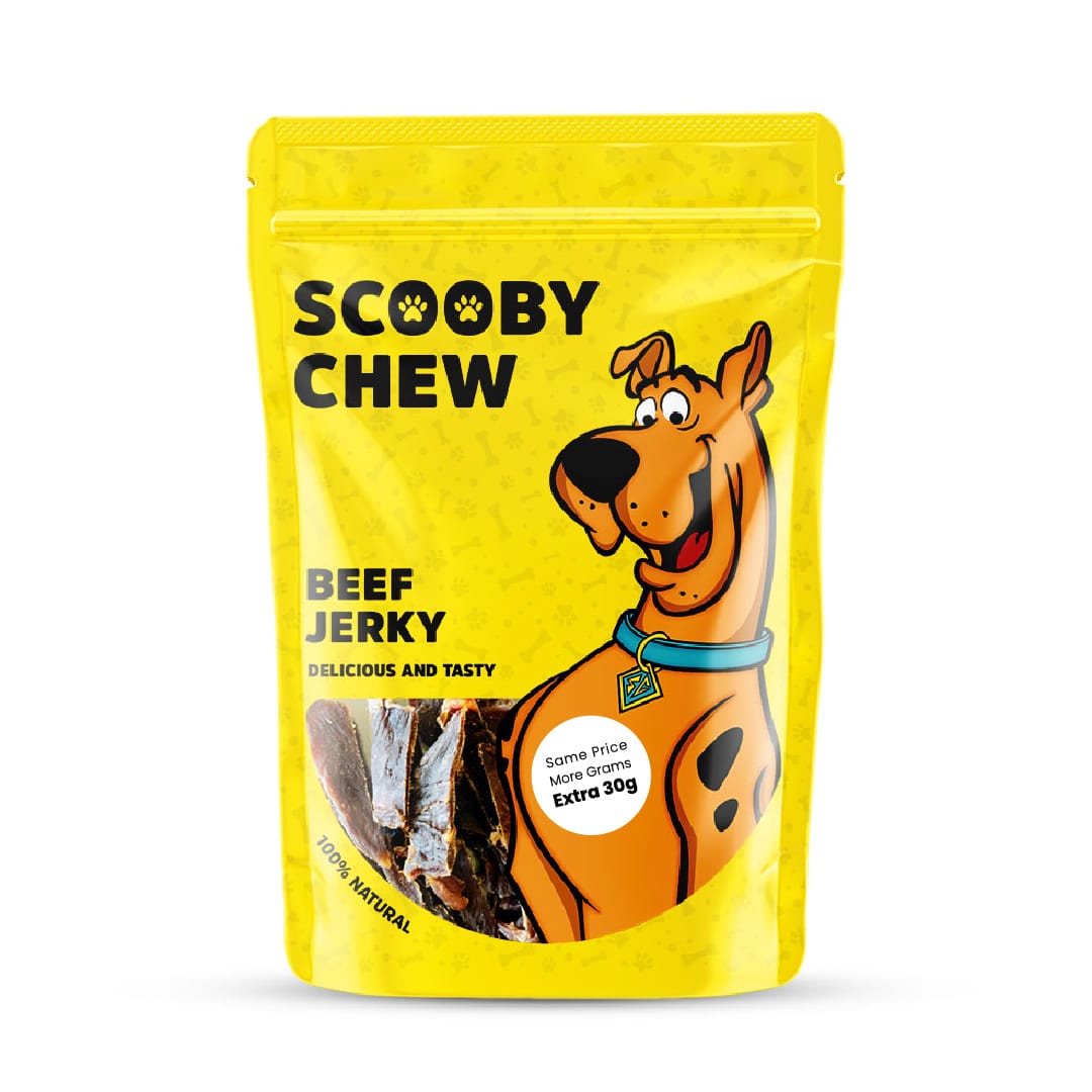 Scooby Chew Beef Jerky Dog Treats 120 gr