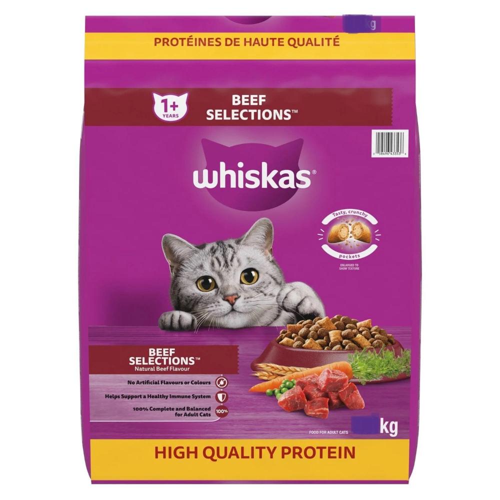 Whiskas dry food for Adult Cat with Beef 350 gr