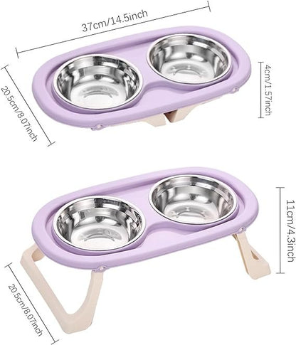 plate with two eyes with stand for pets