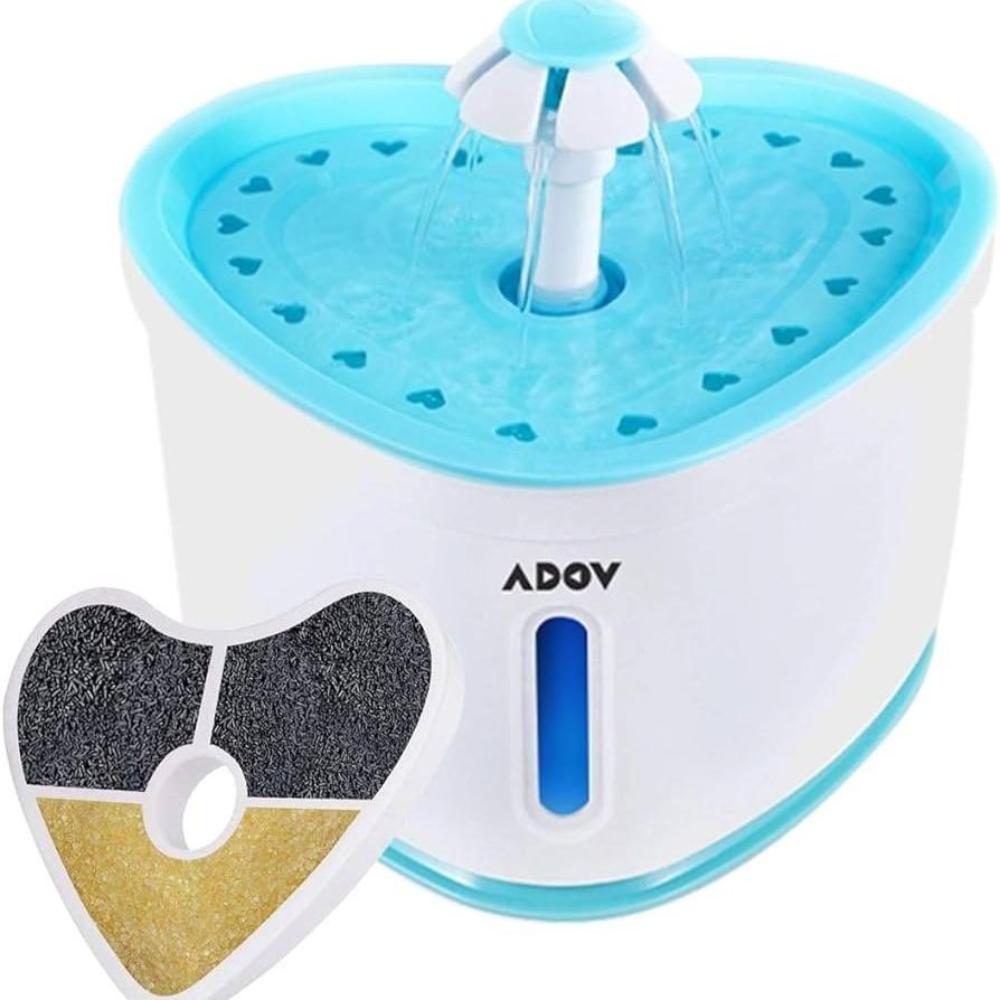 ALLOMN Heart Pet Drinking Fountain 2.4 L