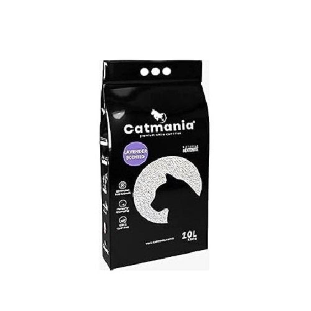 Catmania Bentonite Clumping Cat Litter Lavender Scent 10 L