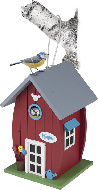 Zoofari Wooden Bird Feeder Hanging on the Window