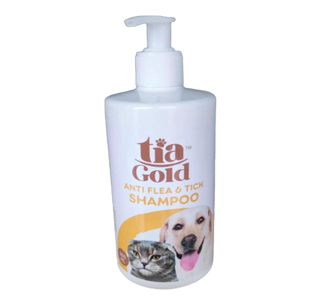 Tia Gold Anti-Flea and Tick Pet Shampoo 500 ml