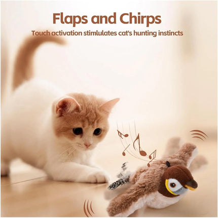 Cat Toy Moving Bird Interactive Toy for Cat and Bird