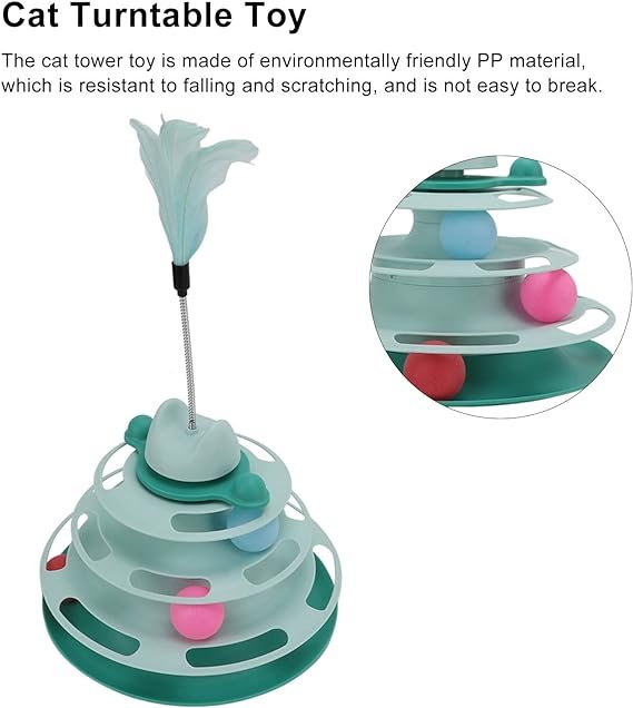 Pet Cat Turntable Toy for cats 3Pcs