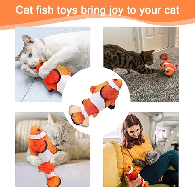 CAtyy Pet Toy Nemo Fish Mixed Design With Voice