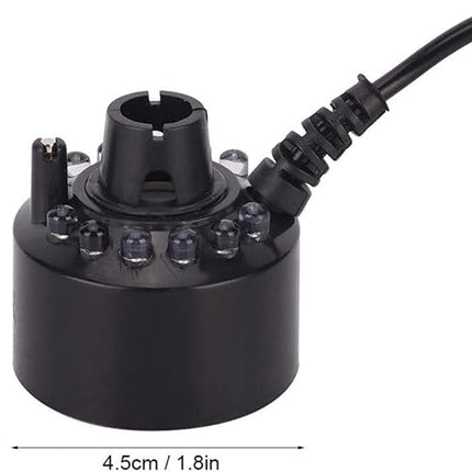 Ultrasonic Mist Maker Fogger  LED Water Fountain and Aquarium Fog Machine for Terrariums and Ponds