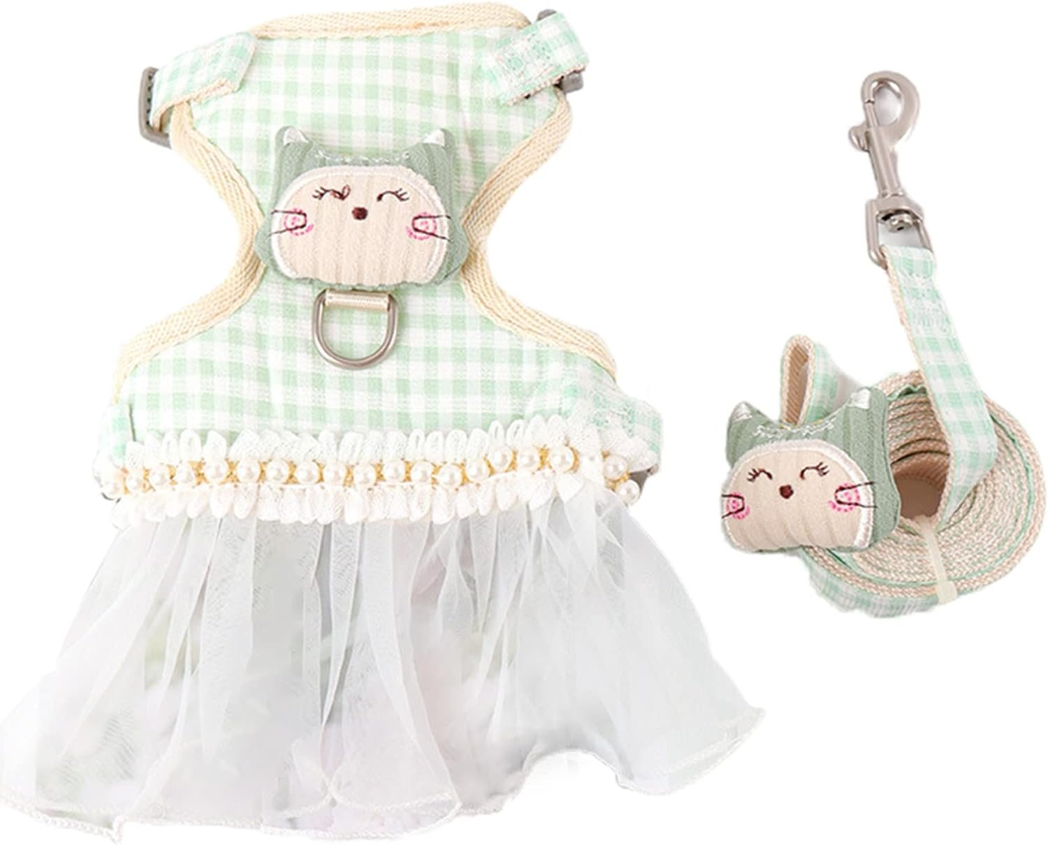 WANJIA Harness dress For Cat and Leash