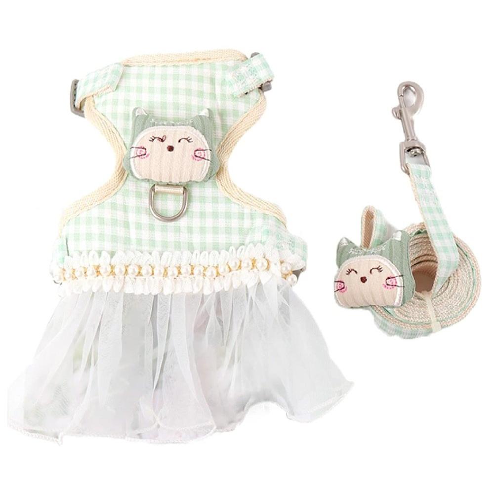 WANJIA Harness dress For Cat and Leash