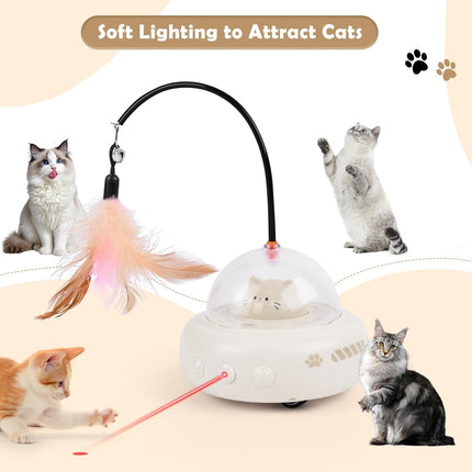 Crazy Cat Toy Electric Interactive with Feather