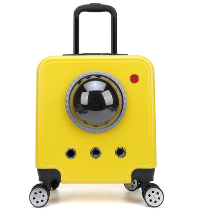Hard Sided Dog Carriers for Small Dogs with Wheels and Handle up to 10 kg