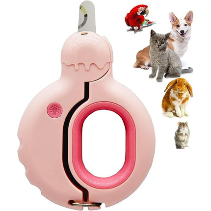 pet Clipper Nail Trimmer Professional with Portable LED Light