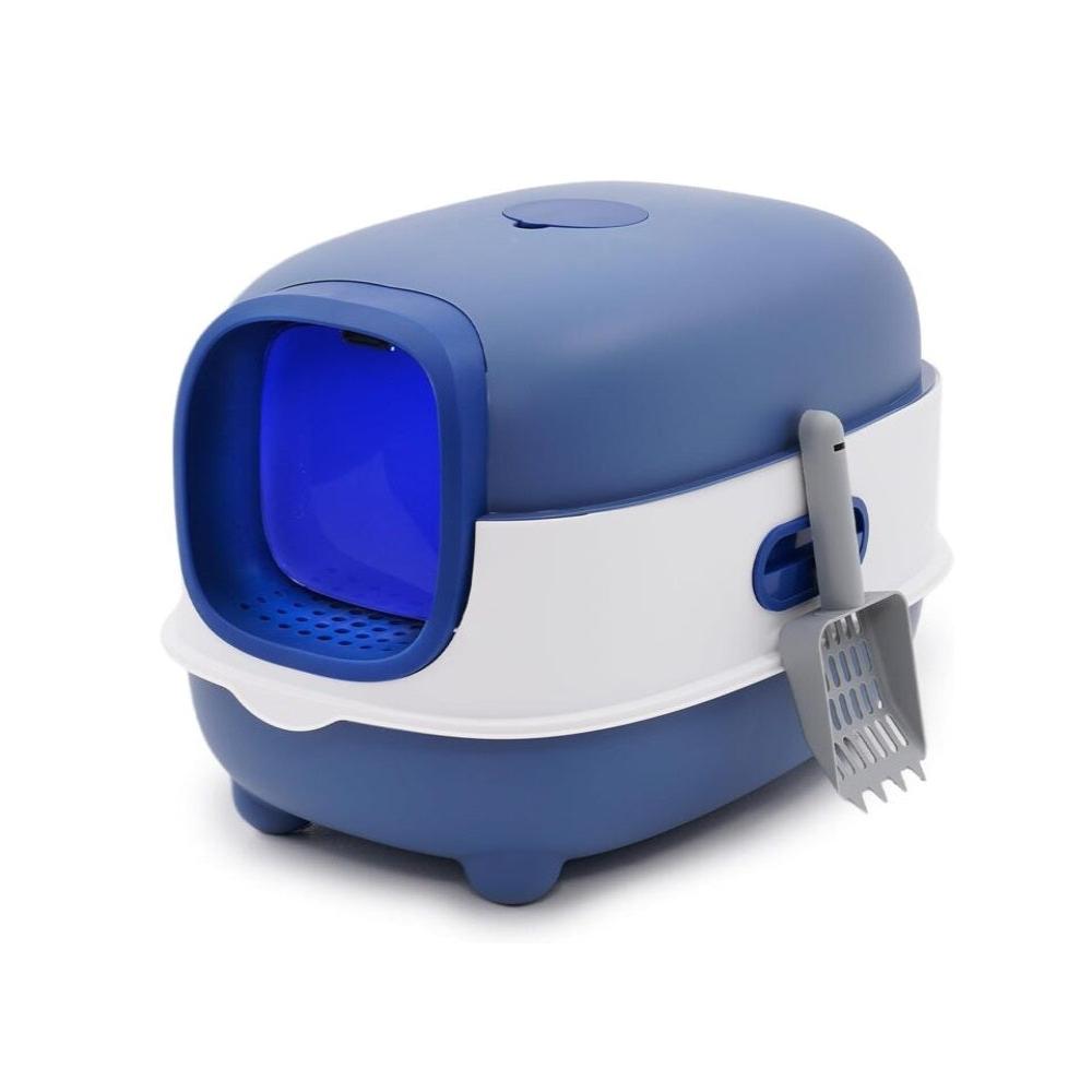 Naomi Submarine Oval Cat Litter Box with UV light and Scoop