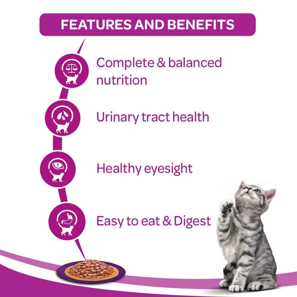 Whiskas Wet Cat Food with Duck for Adult Cats 80 gr