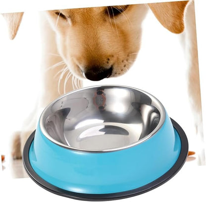 Stainless Steel Pet Bowl Regular Non Skid 22Cm