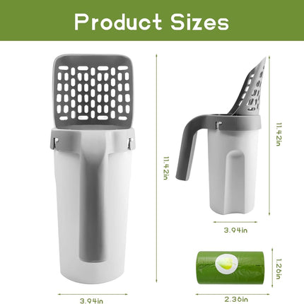 HMA Cat Cat Litter Scooper with Holder  2 in 1 Cat Litter Shovel