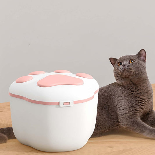 Pet Food Tank Paw-Shape