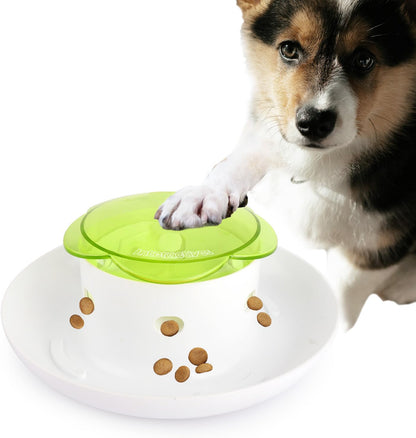 Dog Feeder Slow Feeder Adjustable Dispense Puzzle