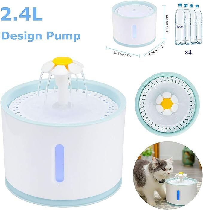 ALLOMN Pet Drinking Fountain 2.4 L