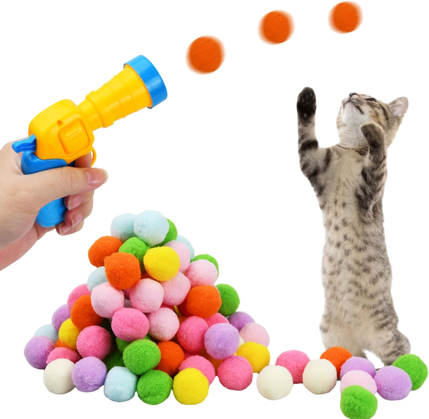 Cat Toy Balls with Gun