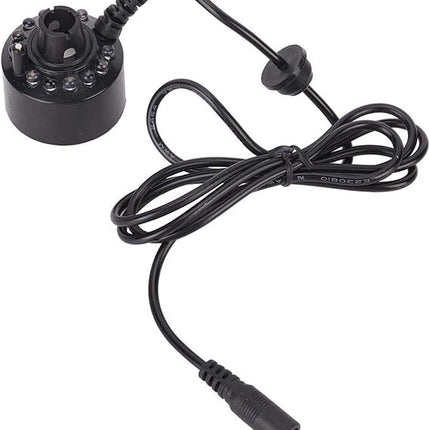 Ultrasonic Mist Maker Fogger  LED Water Fountain and Aquarium Fog Machine for Terrariums and Ponds