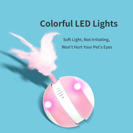 Crazy Moving Cat Ball Toys with Bird Sound and Led Light