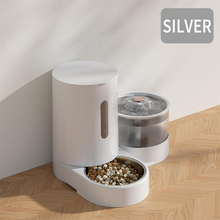 وحدة تغذية أوتوماتيكية للقطط والكلاب سعة 3.5 لتر