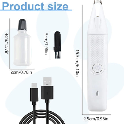 HMA Dog and cat Pet hair Trimmer LED light